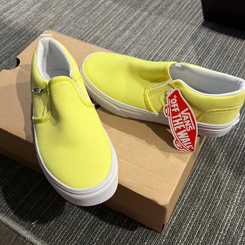Fluorescent yellow vans kids